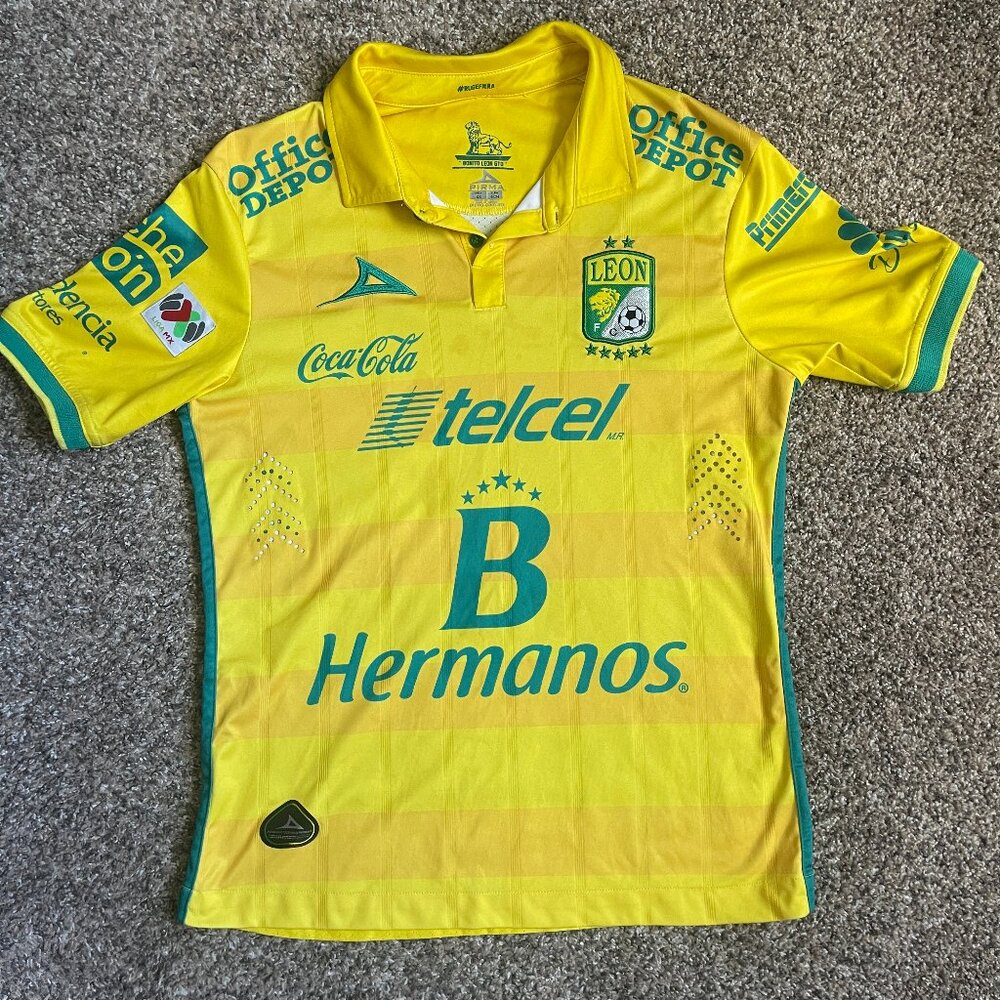 Club León 2015/16 Pirma Third Kit Football Soccer Jersey, Men's Size XS